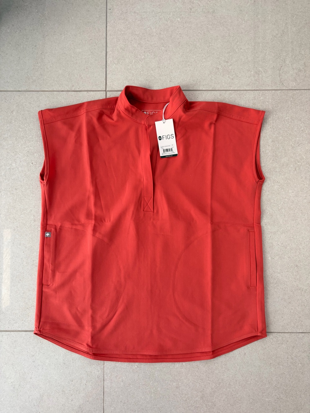 Figs Spiced Cider Rafaela Oversized Scrub Top